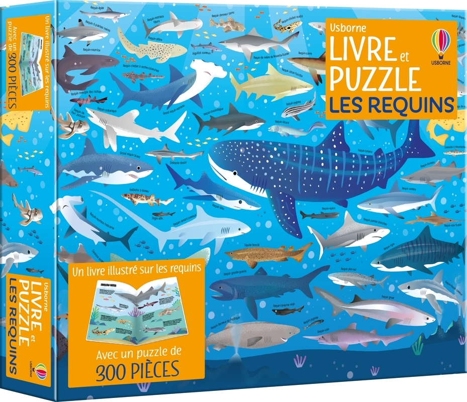 Les requins - Coffrets livre et puzzle - dès 7 ans - Sam Smith, Amanda Shufflebotham - USBORNE