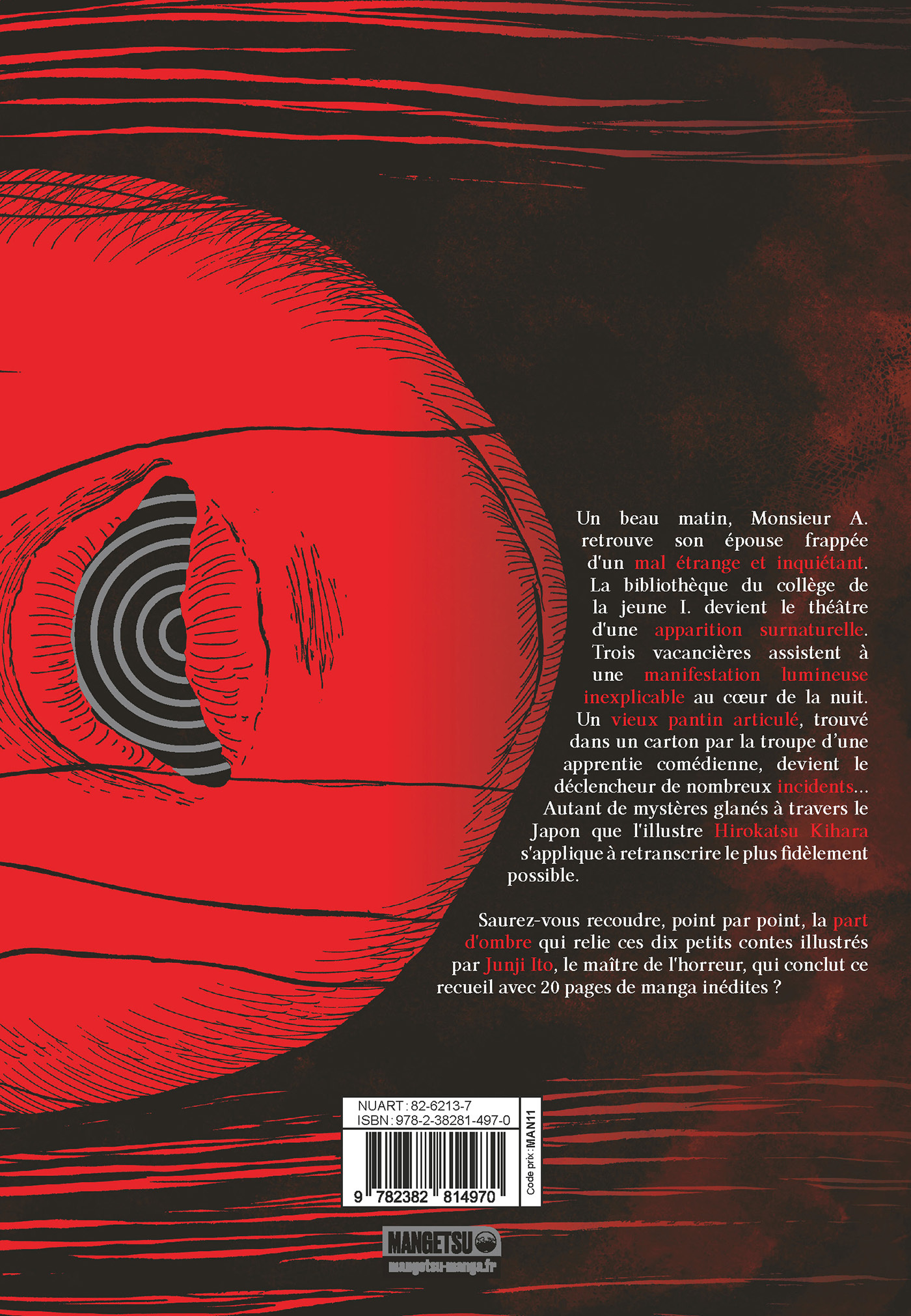 Sutures - Hirokatsu Kihara, Junji Ito, Anaïs Koechlin - MANGETSU