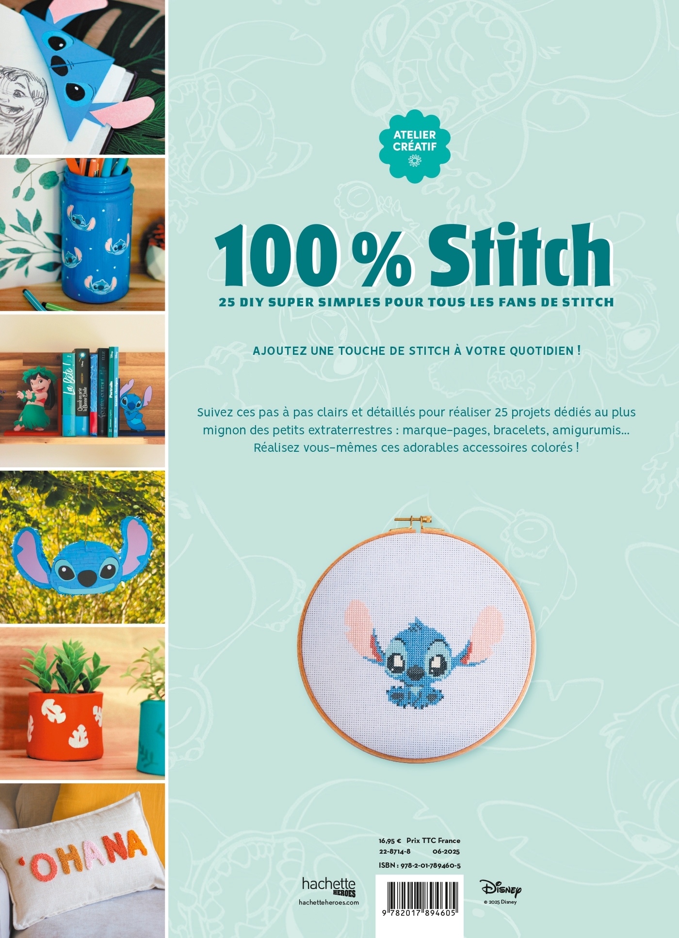 100% Stitch - loisirs créatifs - Maeva Gruaz - HACHETTE HEROES