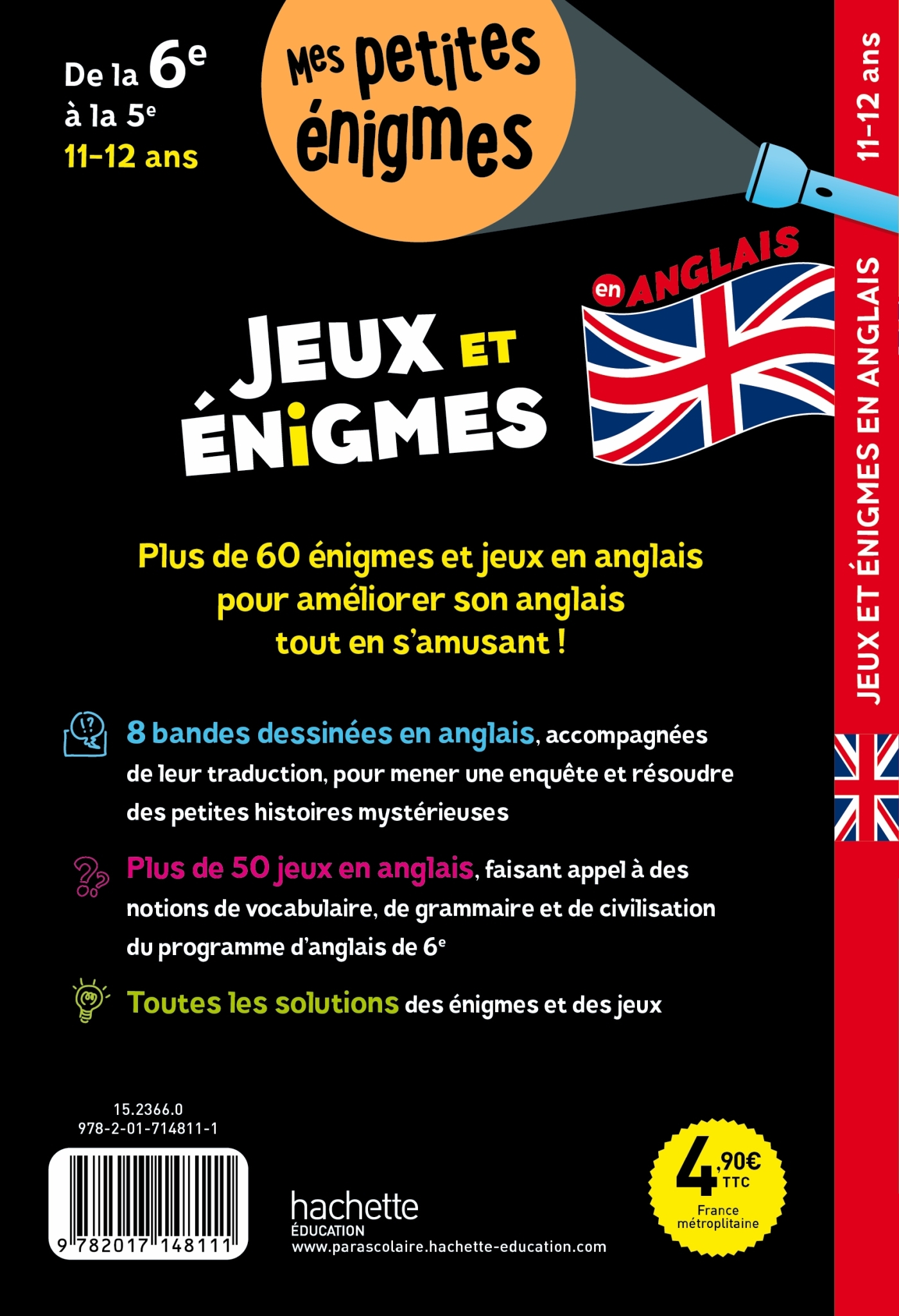 Jeux et énigmes - Anglais - De la 6e à la 5e - Cahier de vacances 2025 - Suzanna Robinson - HACHETTE EDUC