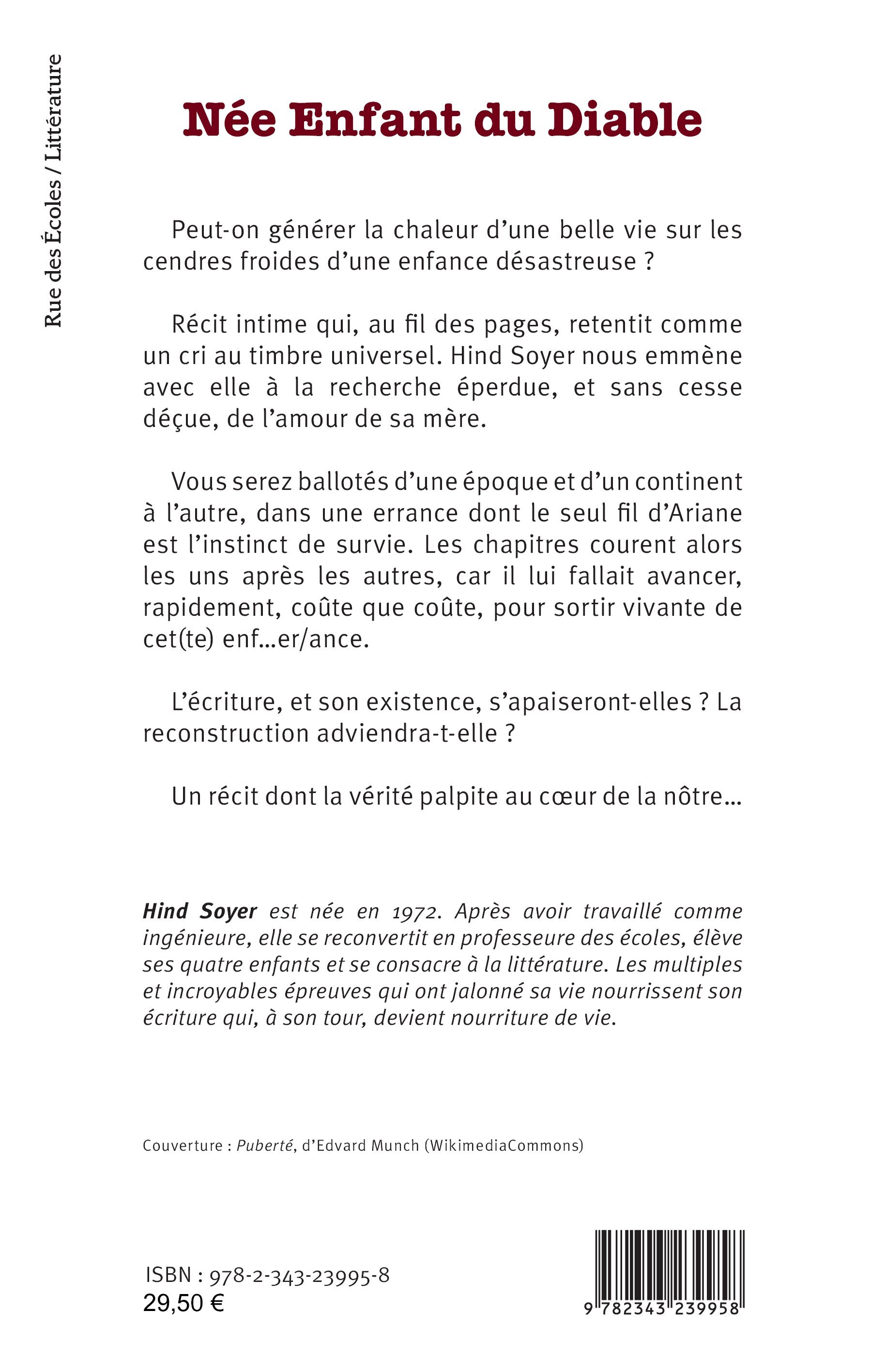 Née Enfant du diable - Hind Soyer - L'HARMATTAN