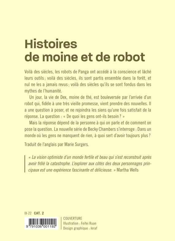 Un psaume pour les recyclés sauvages - Becky Chambers, Marie Surgers - ATALANTE