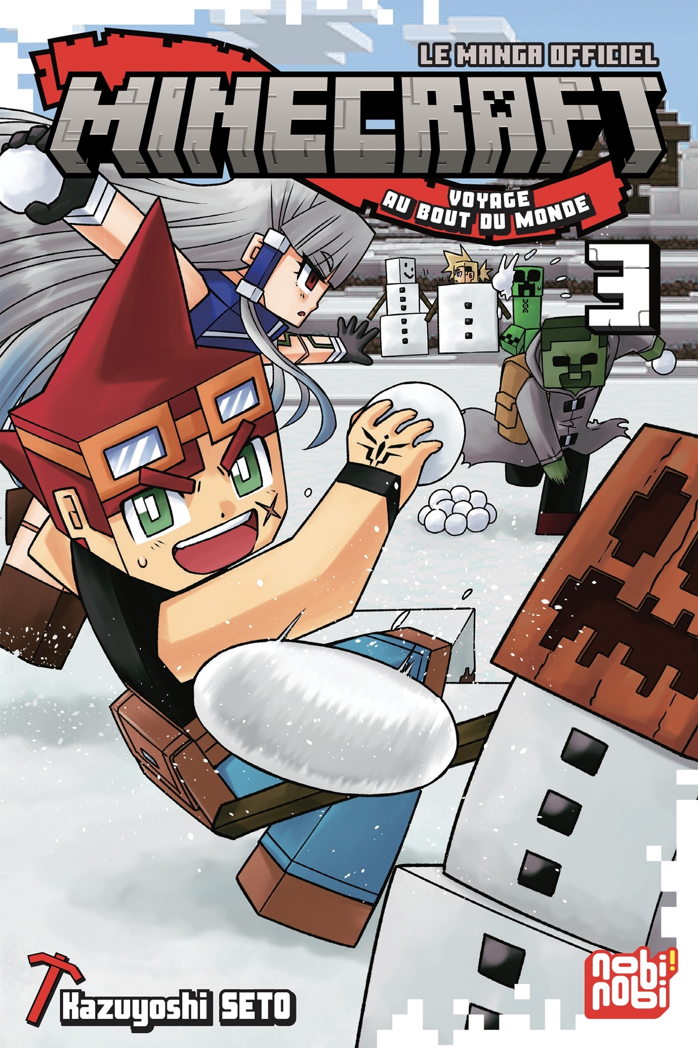 Minecraft, le manga officiel - Voyage au bout du monde T03 - Kazuyoshi Seto - NOBI NOBI