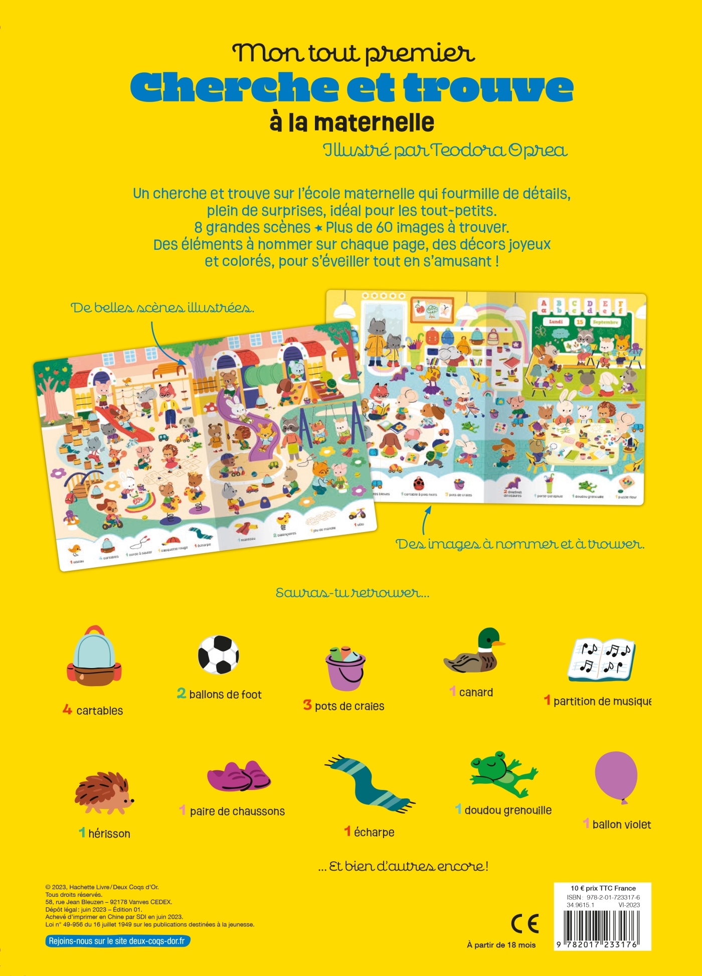 Mon tout premier cherche et trouve - la maternelle - Teodora OPREA - DEUX COQS D OR