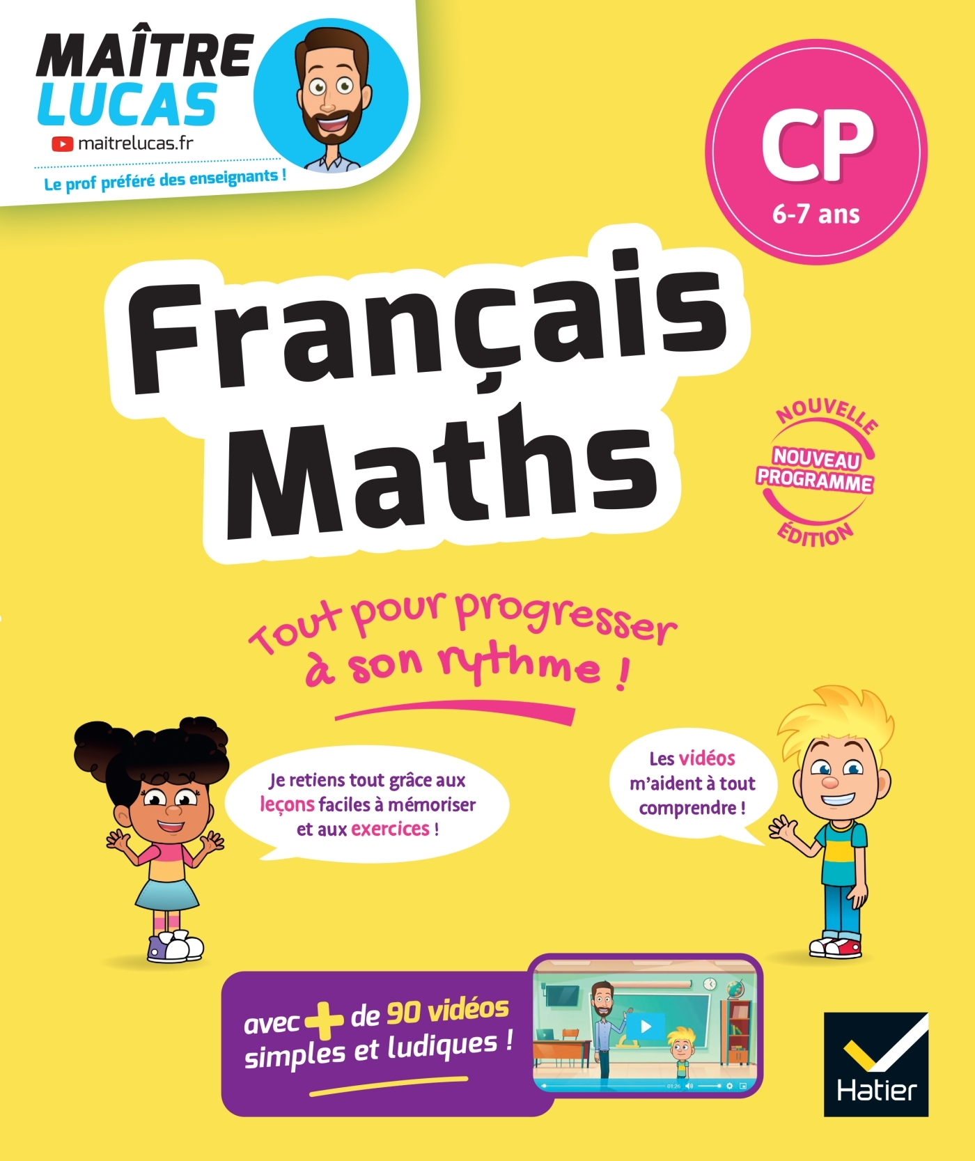 Français et Maths CP - Nouveau programme - Cahier de soutien avec des vidéos - Bénédicte Idiard - HATIER