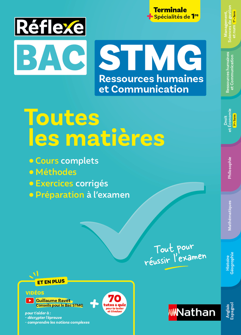 Toutes les matières Bac STMG - Spécialité Ressources humaines et communication Tle + spécialités de 1re - Réflexe N° 2 - Caroline Bayle, Olivia Lenormand, Patrick Mercati, Emmanuelle Sardain, Gaelle Girault, Xavier Le Ven, Arielle Bitton, Jean-Louis Carna