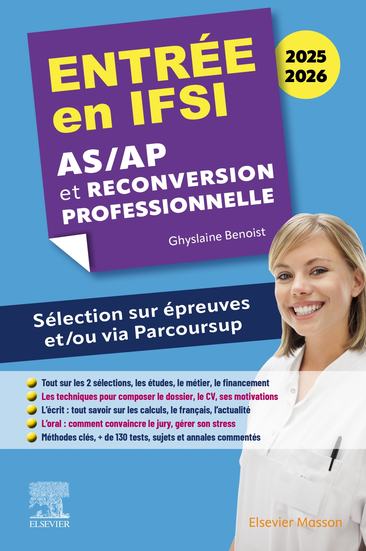 Entrée en IFSI 2025-2026 - AS/AP et reconversion professionnelle - Ghyslaine Benoist - MASSON