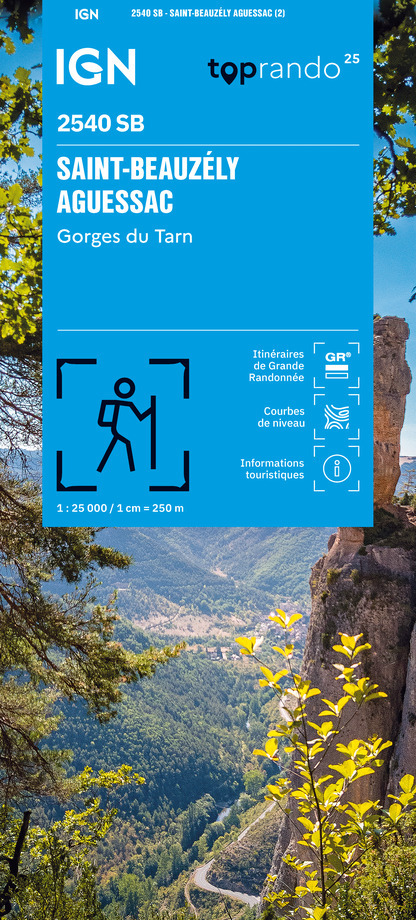 2540SB - SAINT-BEAUZÉLY - AGUESSAC GORGES DU TARN -  Editions IGN - IGN