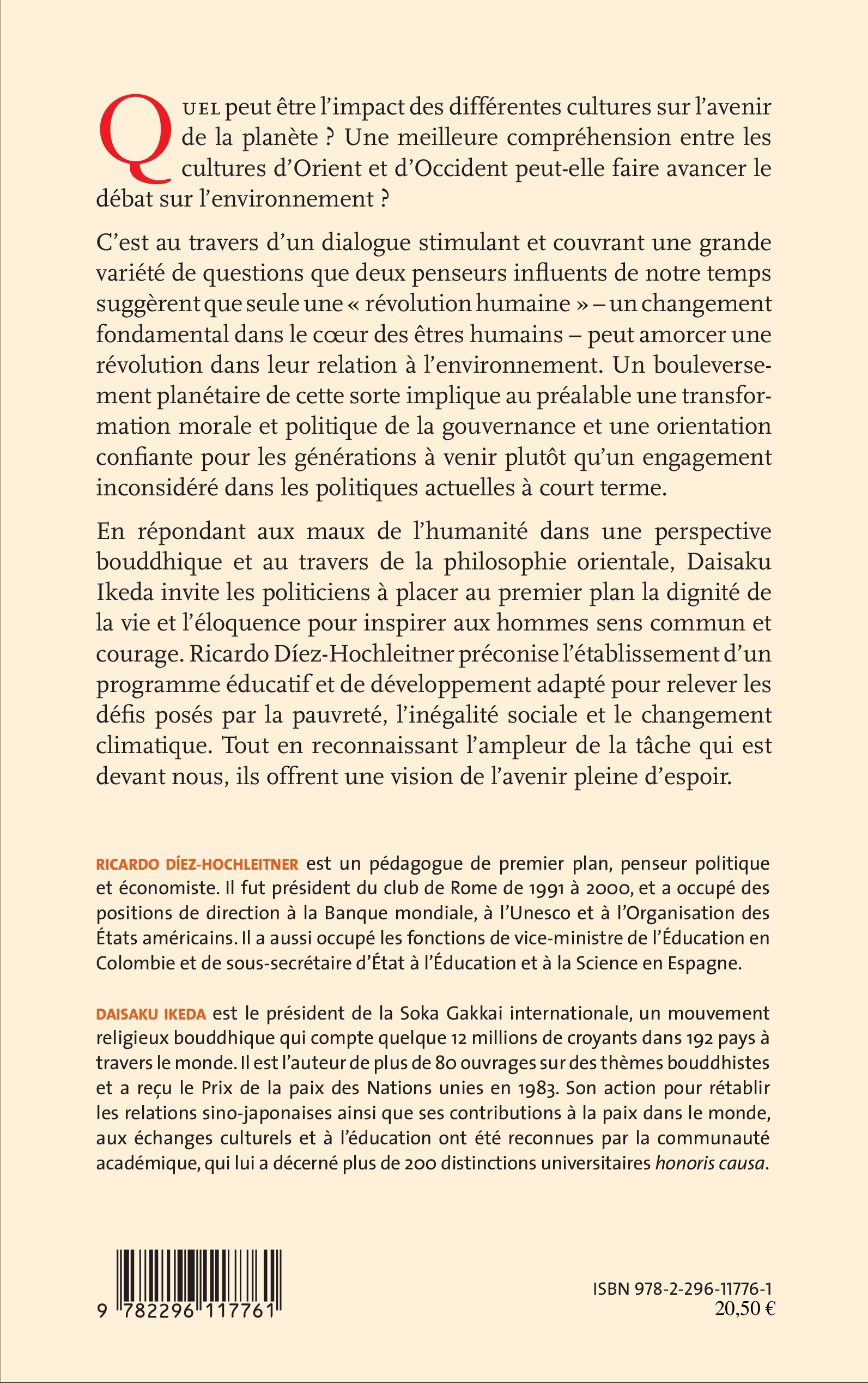 Un dialogue entre Orient et Occident - Daisaku Ikeda, Ricardo Diez-Hochleitner,  Diez hochleitner - L'HARMATTAN