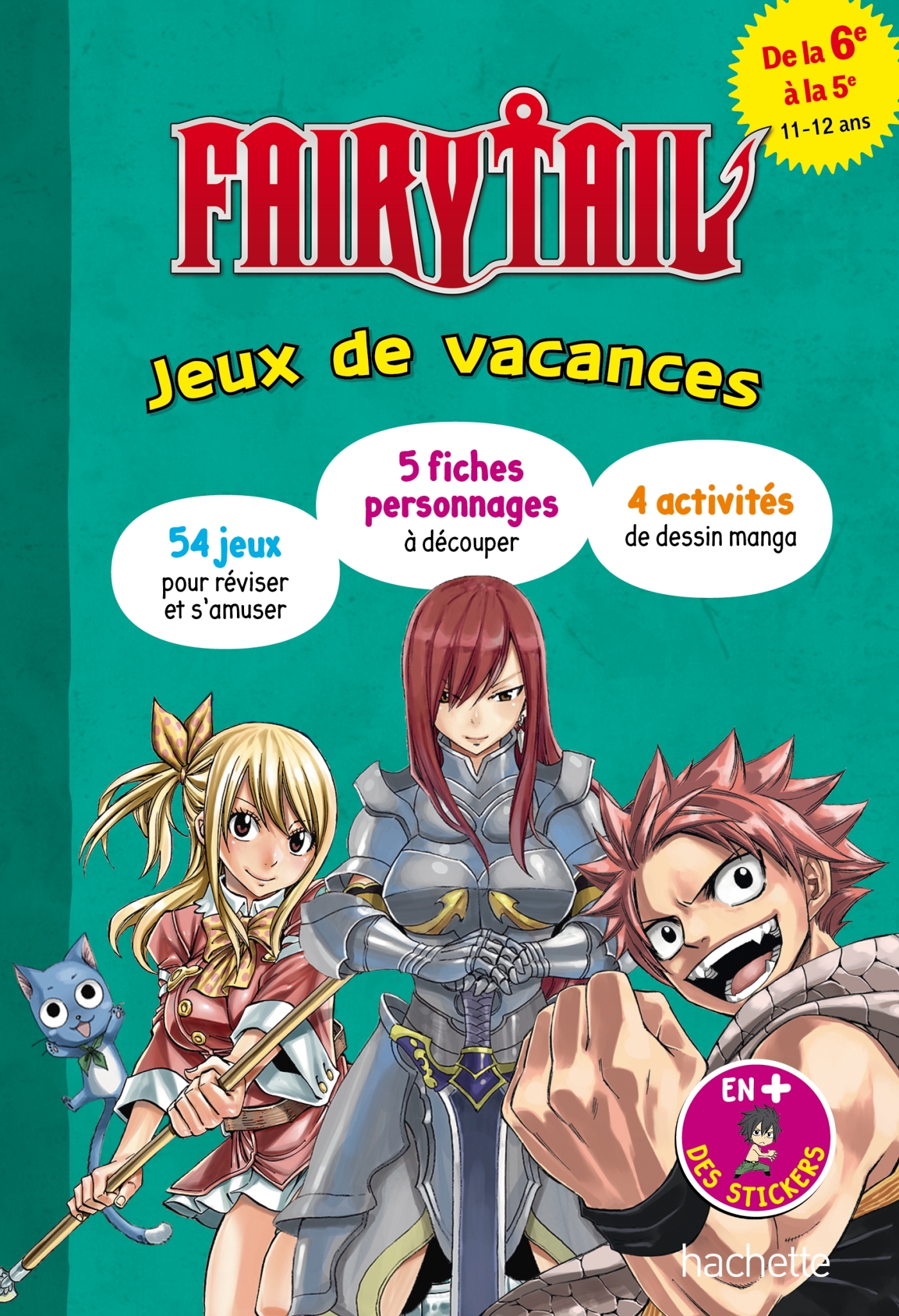 Fairy Tail - Jeux de vacances 2025 - De la 6e à la 5e - Elisabeth Raoul - HACHETTE EDUC