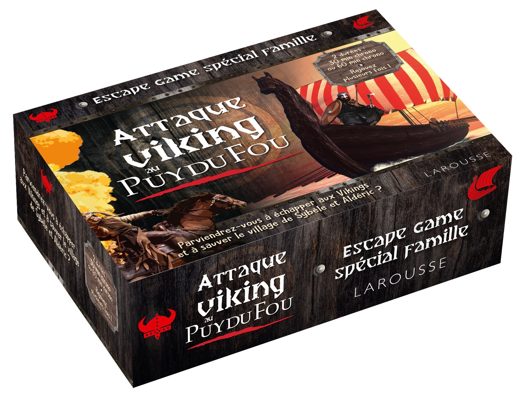 Escape game famille - Attaque viking au PUY DU FOU - Gilles Saint-martin - LAROUSSE