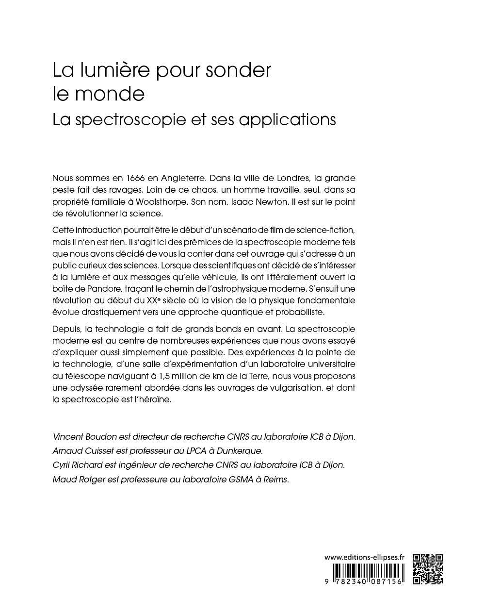 La lumière pour sonder le monde - Vincent Boudon, Arnaud Cuisset, Cyril Richard, Maud Rotger, Paul de Laboulaye - ELLIPSES