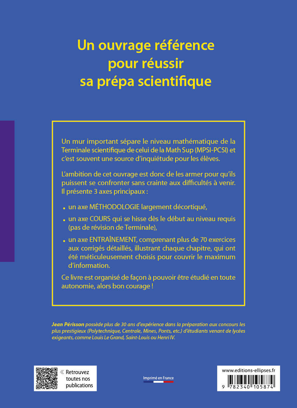 Tremplin MATHS pour la prépa scientifique - Jean Périsson - ELLIPSES