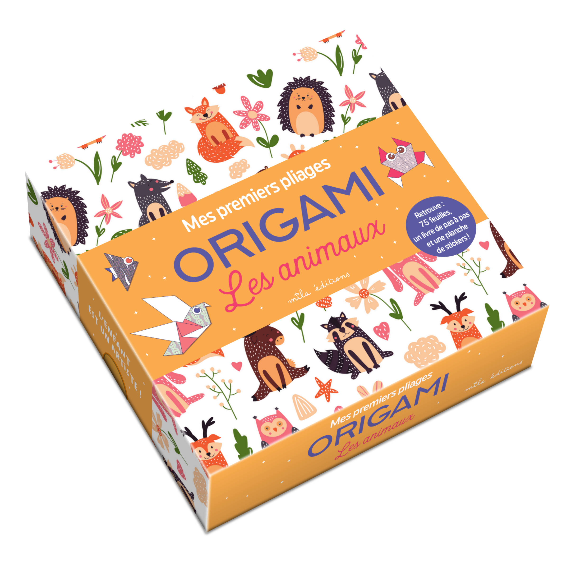 Origami - Les animaux - Mes premiers pliages (coffret) -  Collectif - MILA