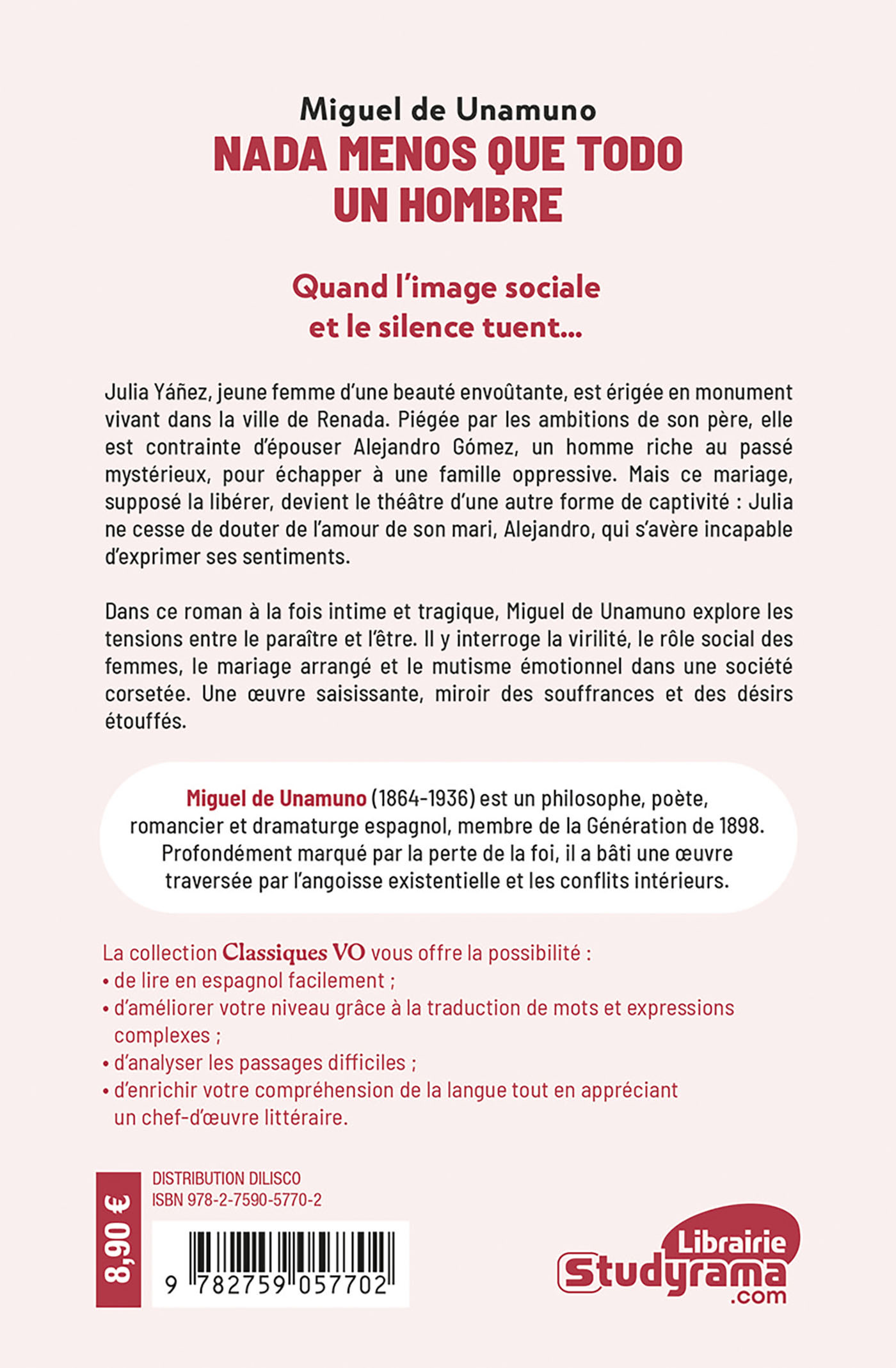 Nada menos que todo un hombre - Jocelyne Reith, Miguel de Unamuno - STUDYRAMA