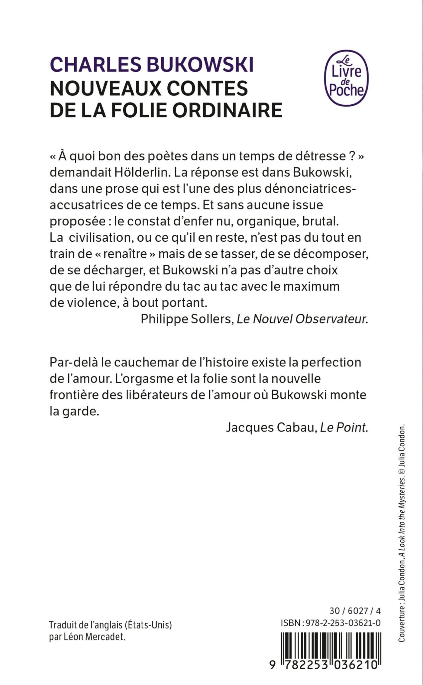 Nouveaux contes de la folie ordinaire - Charles Bukowski - LGF