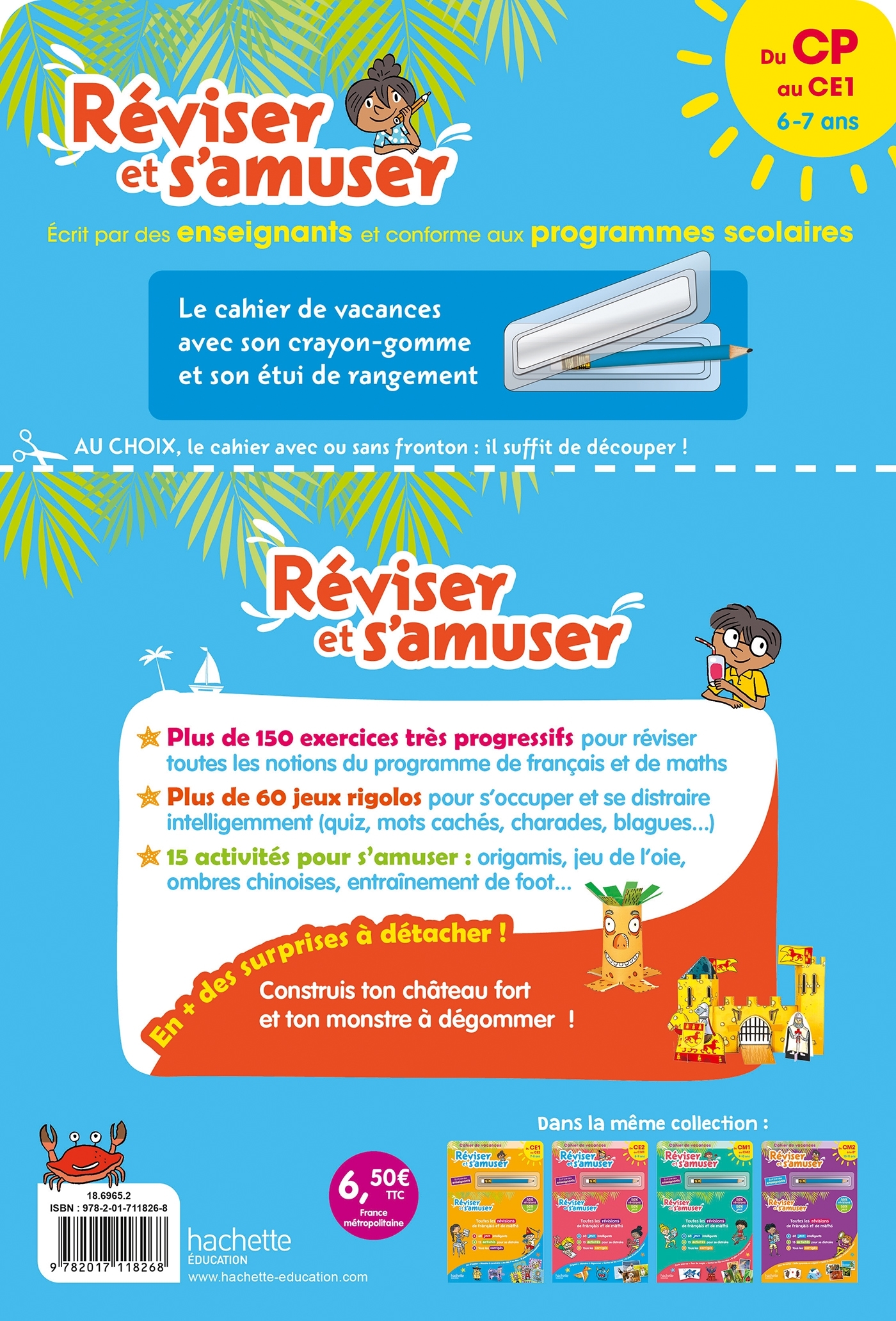 Réviser et s'amuser - Du CP au CE1 (6-7 ans) - Cahier de vacances 2025 - Daniel Berlion, Michele Lecreux, Pascal Guichard, Sandra Lebrun, Clémence Roux de Luze, Thierry Lebourg, Gilbert Falissard - HACHETTE EDUC