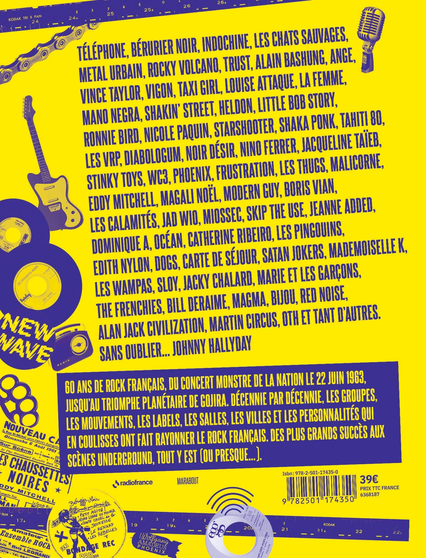 Rock la France - 60 ans de guitare et d'électricité - Patrice Bardot, Alexis Bernier, Didier Varrod - MARABOUT