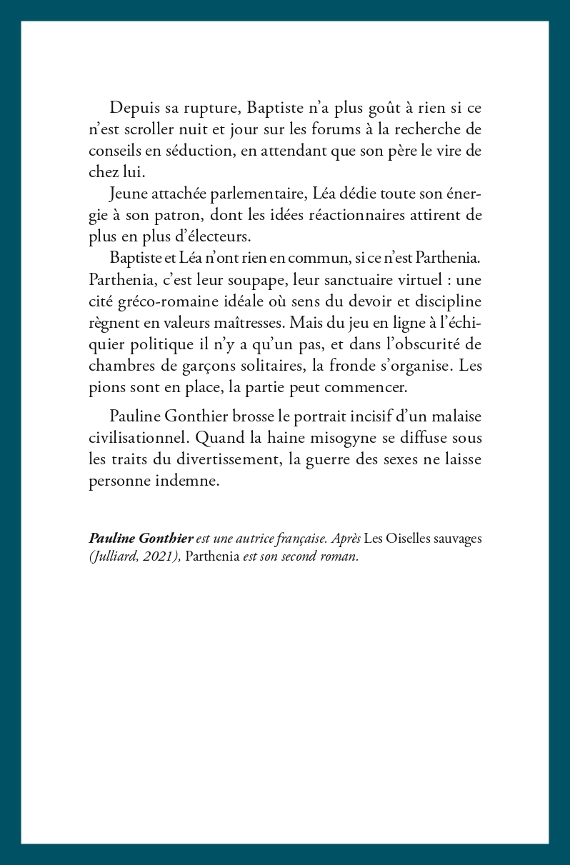 Parthenia - Pauline Gonthier - LES LEONIDES