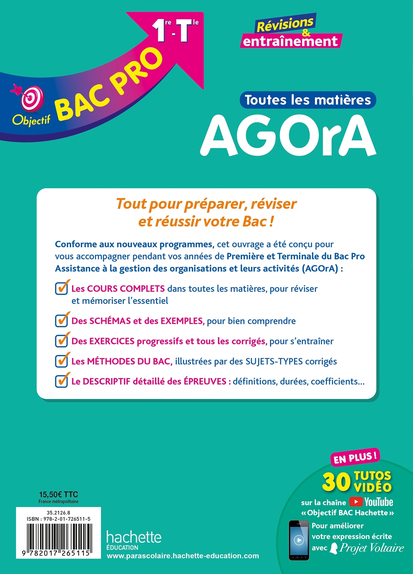 Objectif bac pro AGORA (1re et Term) - Toutes les matières BAC 2025 - Alain Prost, Florence Dedeyan, Jean-Yves Gola, Emmanuelle Herry, Nathalie Rubaud, Delphine Roberjot Duthion, Sylvain Marlot, Delphine Poques, Loïc Valentin, Jérémie Garcio, Marc Geronim