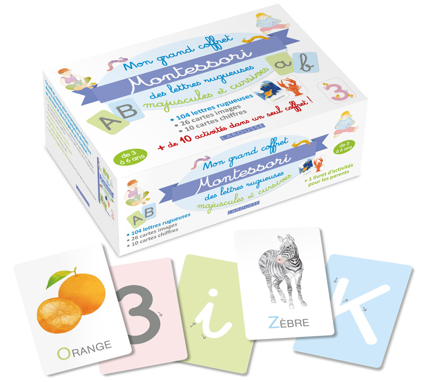 Mon grand coffret Montessori lettres rugueuses - XXX - LAROUSSE