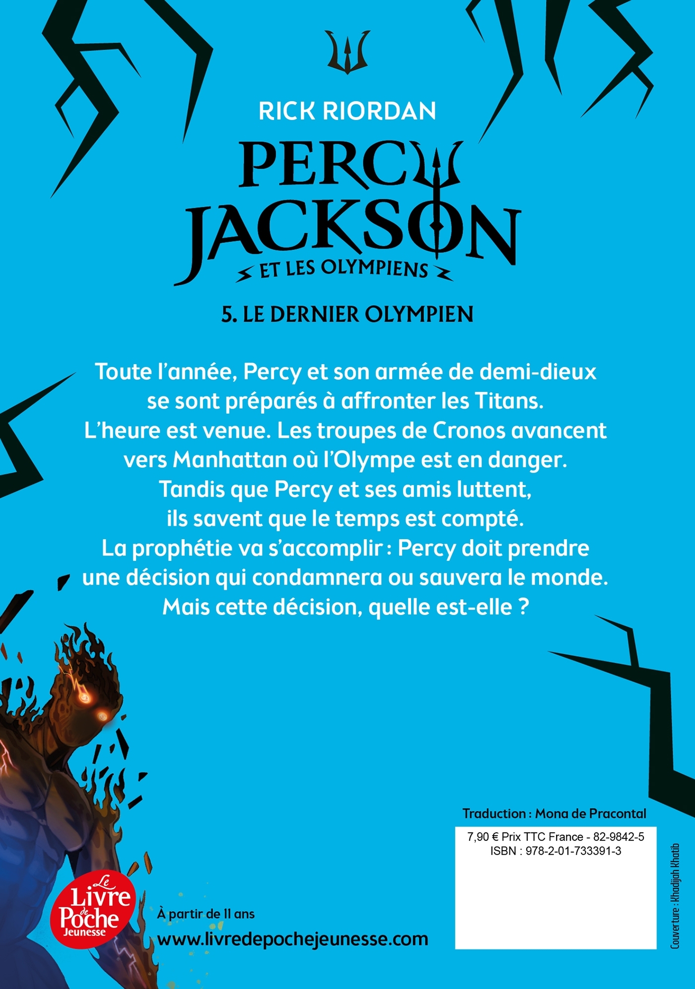 Percy Jackson et les Olympiens - Tome 5 - Rick Riordan - POCHE JEUNESSE