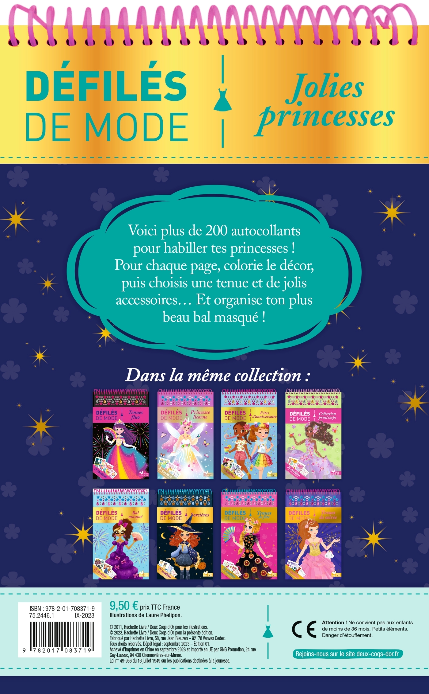 Jolies princesses - livre à spirale - PHELIPON LAURE - DEUX COQS D OR