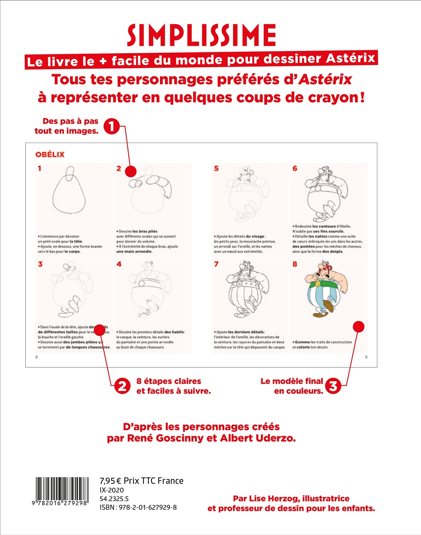 Simplissime le livre le plus facile du monde pour dessiner Astérix - Lise Herzog - HACHETTE ENFANT