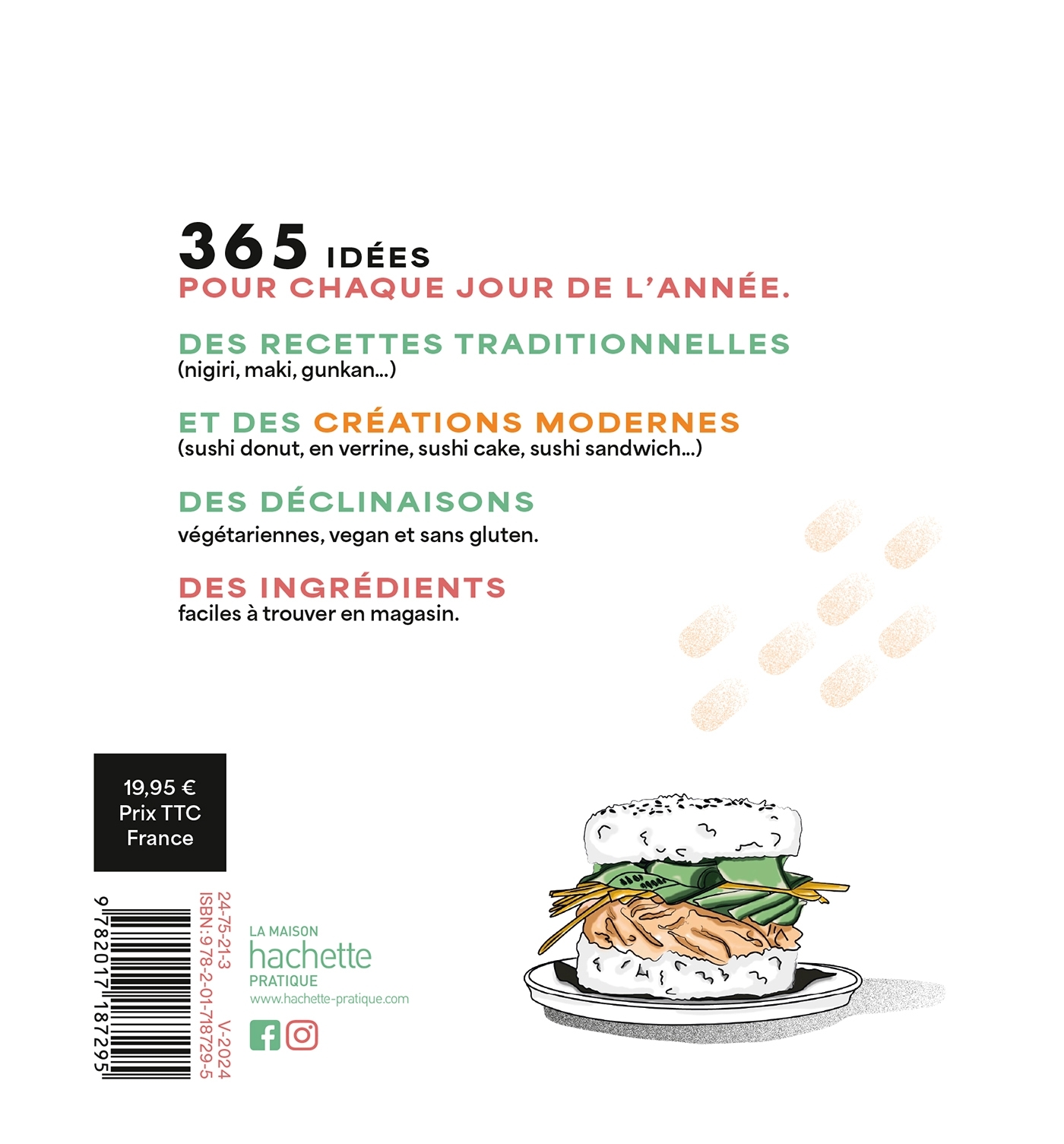 365 sushis & makis -   - HACHETTE PRAT