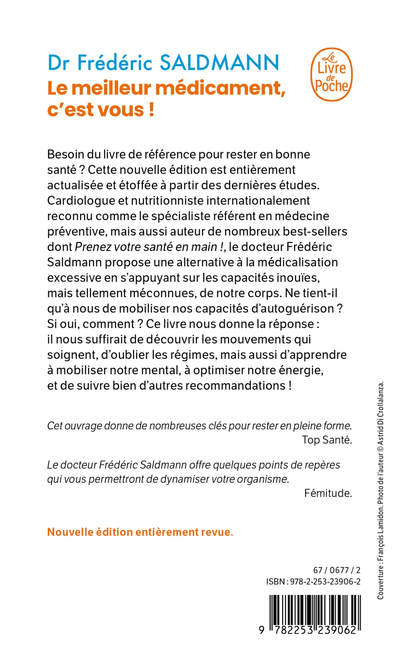 Le Meilleur médicament, c'est vous ! (Nouvelle édition) - Frédéric Saldmann - LGF