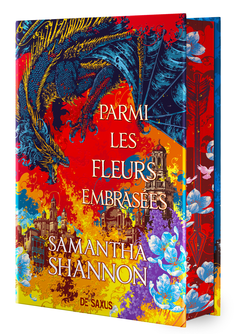 Parmi les fleurs embrasées (relié collector) - Tome 0.5 Les Racines du Chaos - Samantha Shannon - DE SAXUS