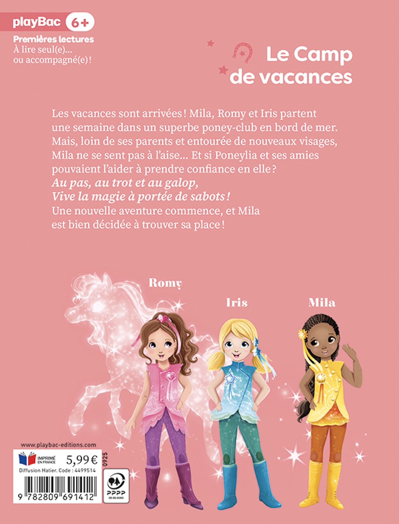 Une, deux, trois Cavalières - Le camp de vacances - Tome 6 - Rosalind ELLAND-GOLDSMITH - PLAY BAC