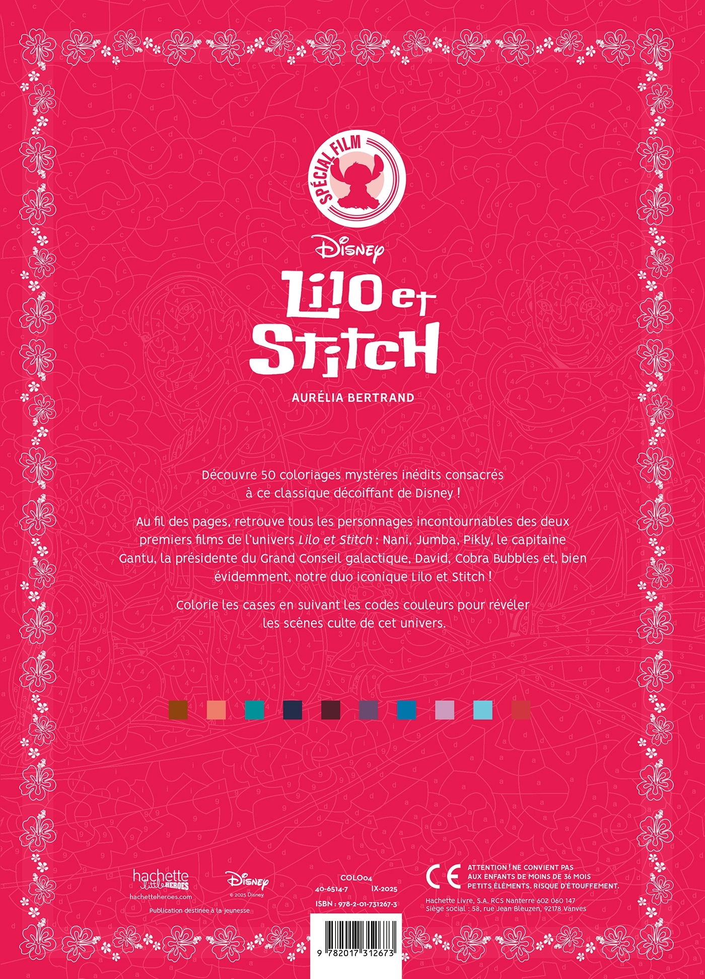 Coloriages mystères Spécial film - Lilo & Stitch -  - HACHETTE HEROES