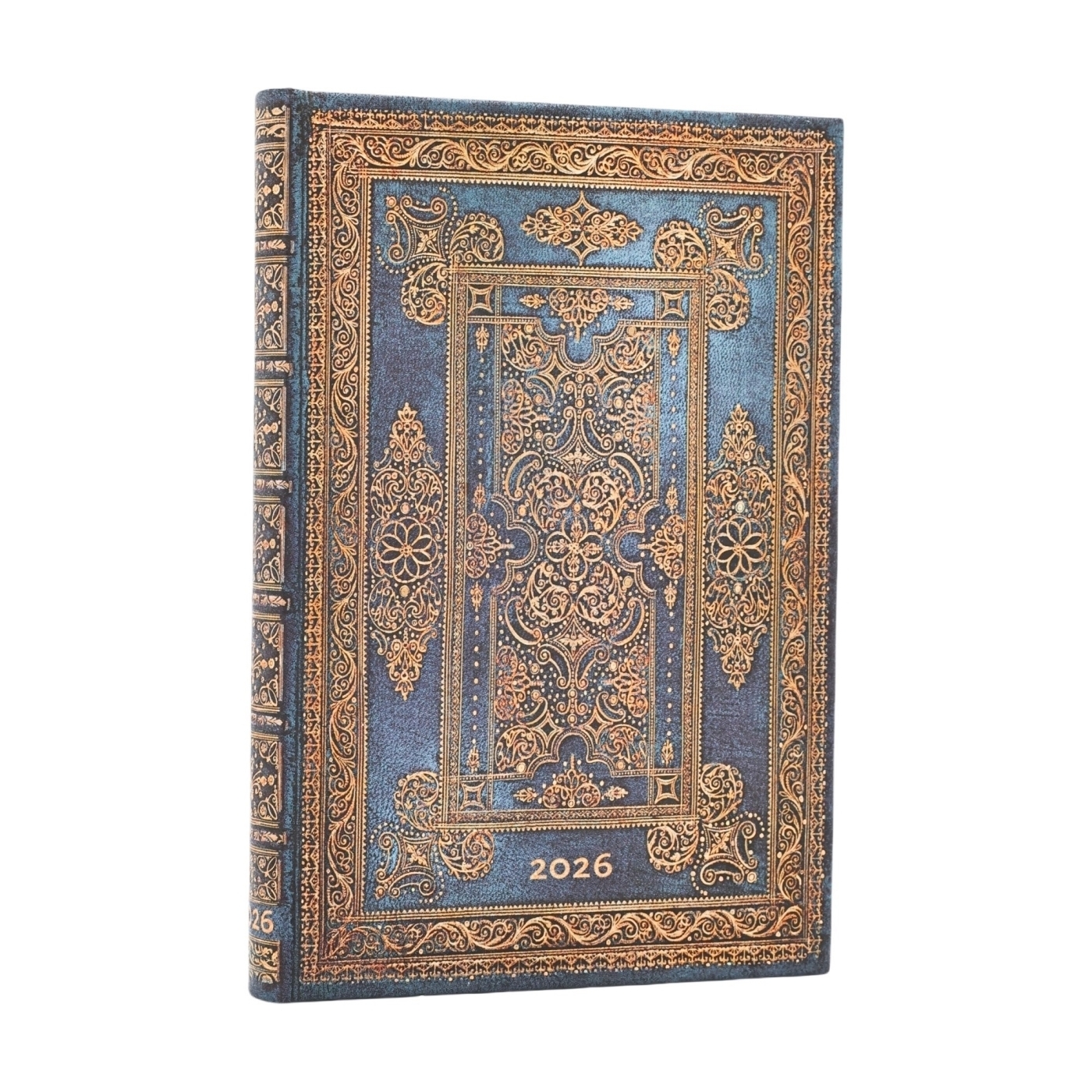 12 Mois 2026 Luxe Bleu Mini Horizontal -  - PAPERBLANKS