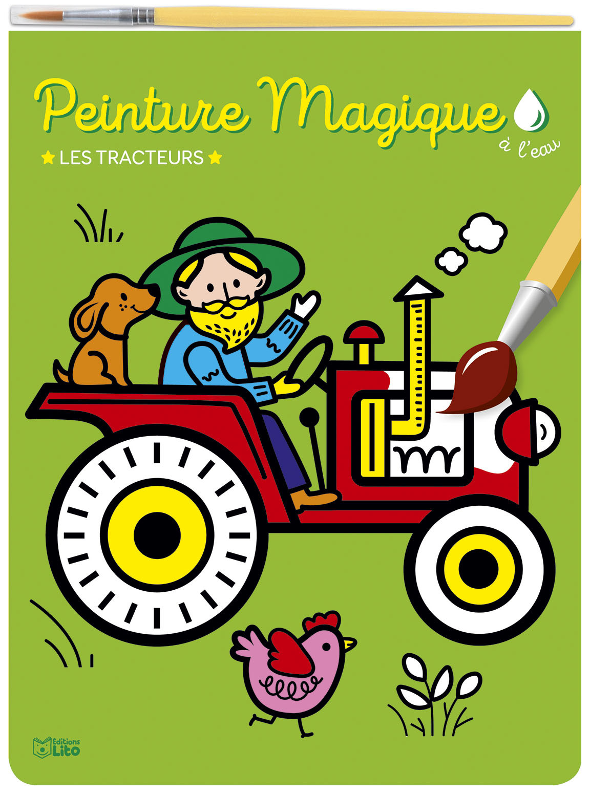 PEINTURE MAGIQUE LES TRACTEURS - XXX - LITO