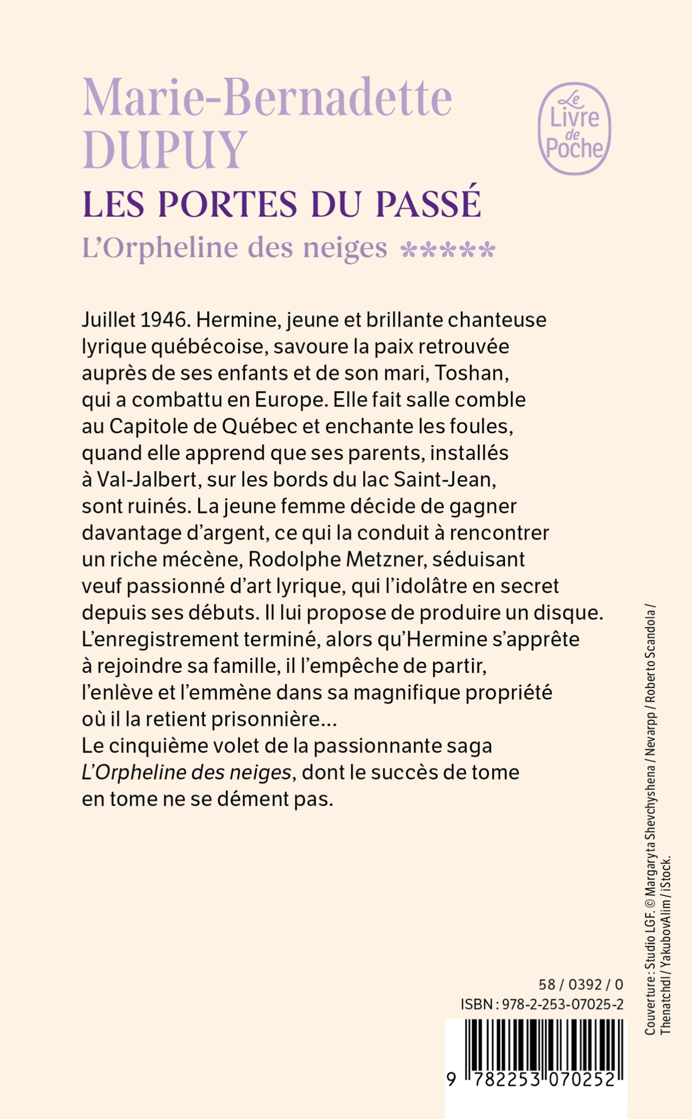 Les Portes du passé (L'Orpheline des neiges, Tome 5) - Marie-Bernadette Dupuy - LGF