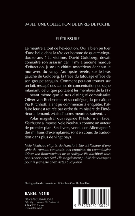 Flétrissure - Nele Neuhaus - ACTES SUD