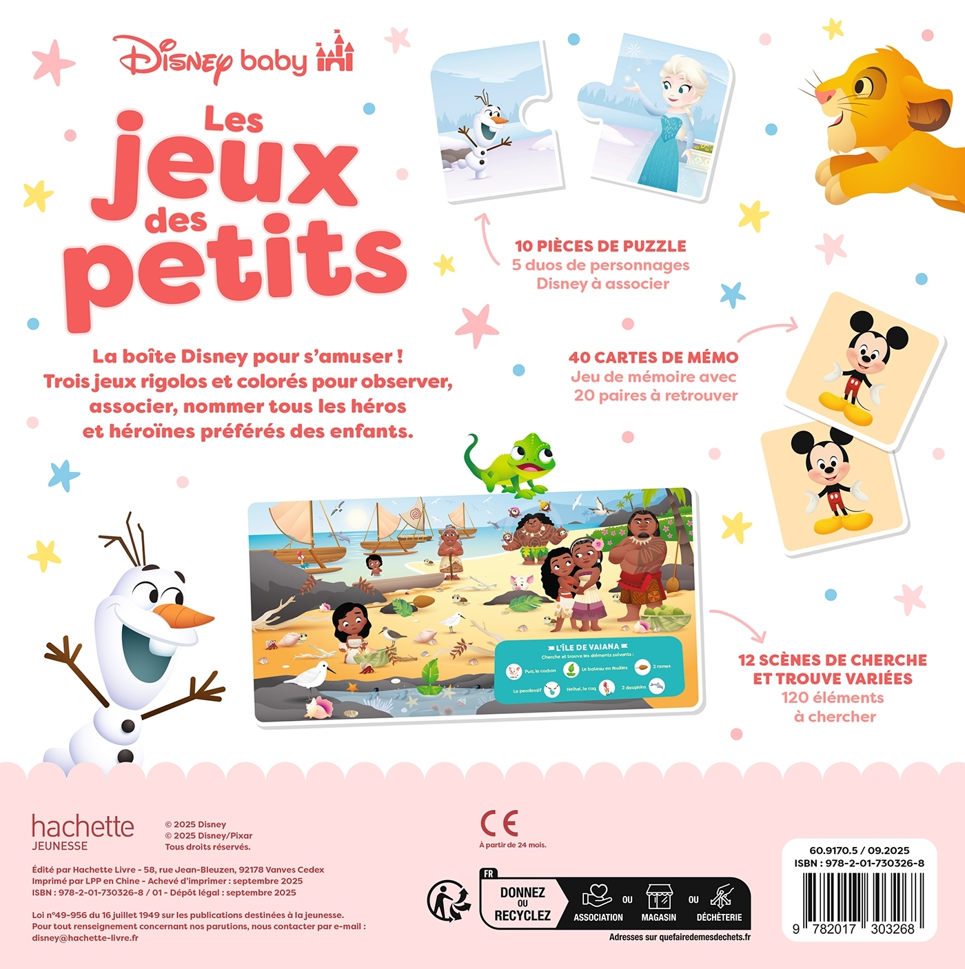 DISNEY BABY - Coffret - Les jeux des petits -  - DISNEY HACHETTE