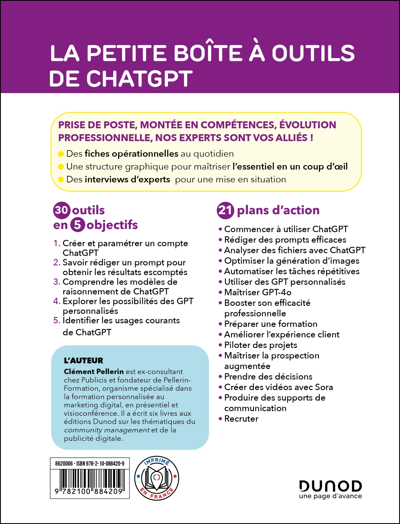 La petite boîte à outils de ChatGPT - Clément Pellerin - DUNOD