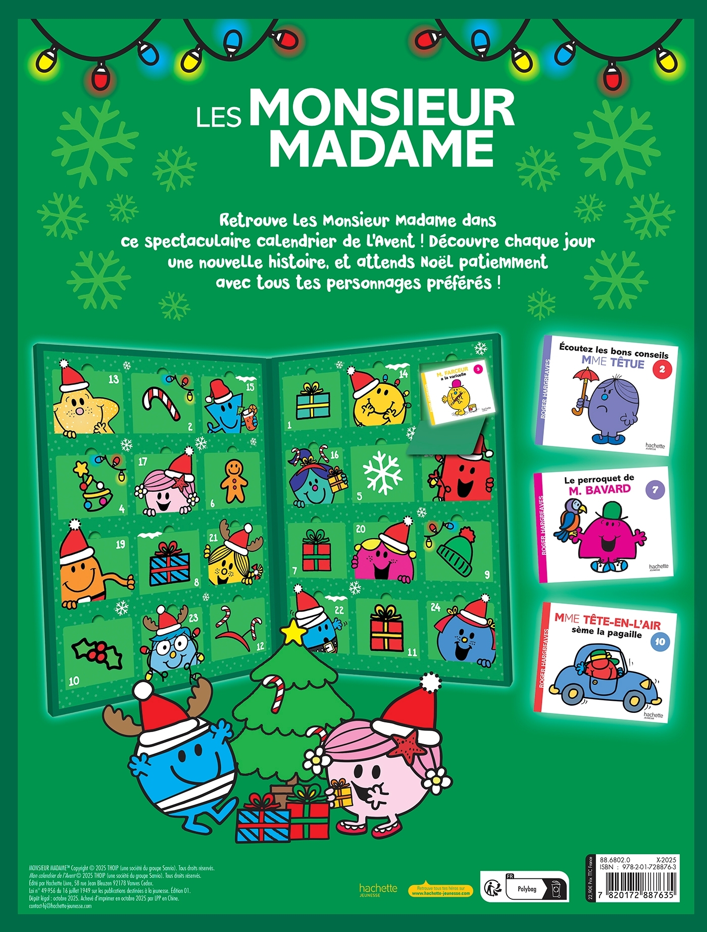 Les Monsieur Madame - Calendrier de l'Avent -  Sanrio - HACHETTE JEUN.