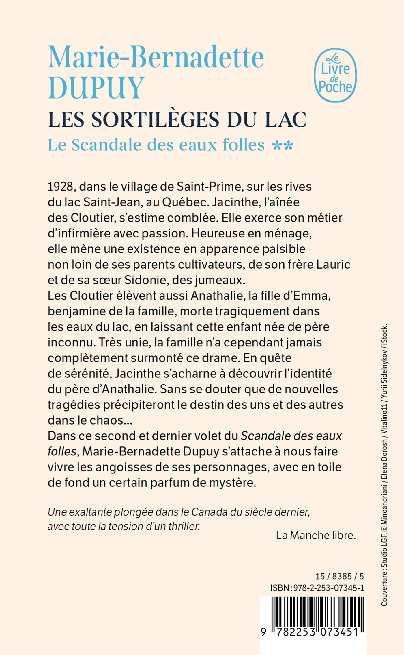 Les Sortilèges du lac (Le Scandale des eaux folles, Tome 2) - Marie-Bernadette Dupuy - LGF