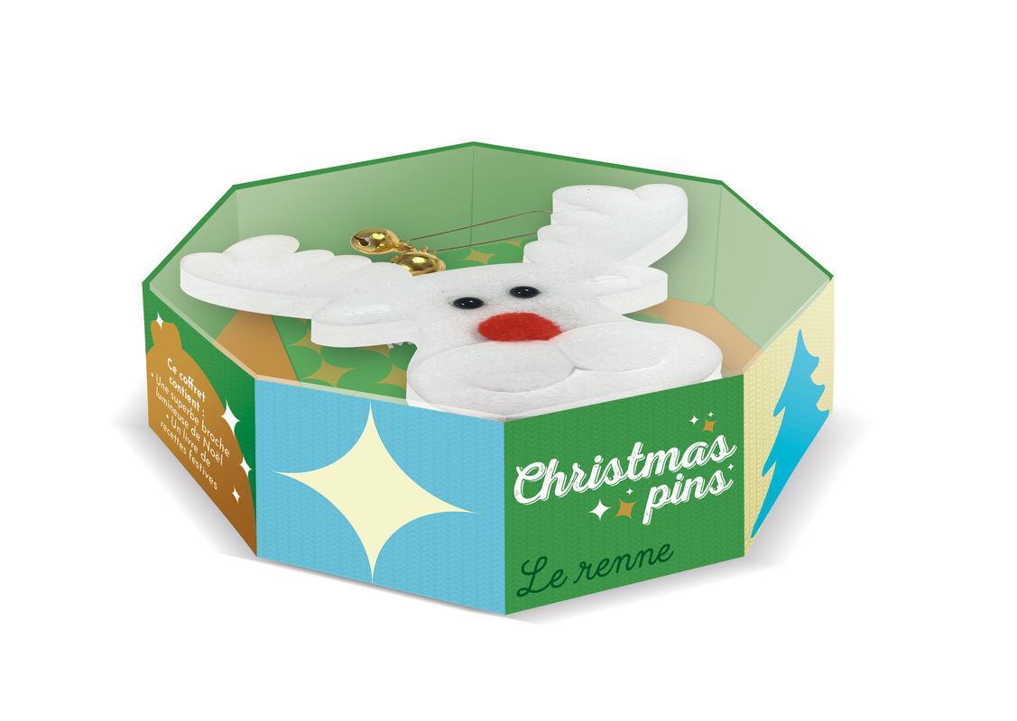 Coffret Christmas Pins / le renne du père Noël -  Collectif - FIRST