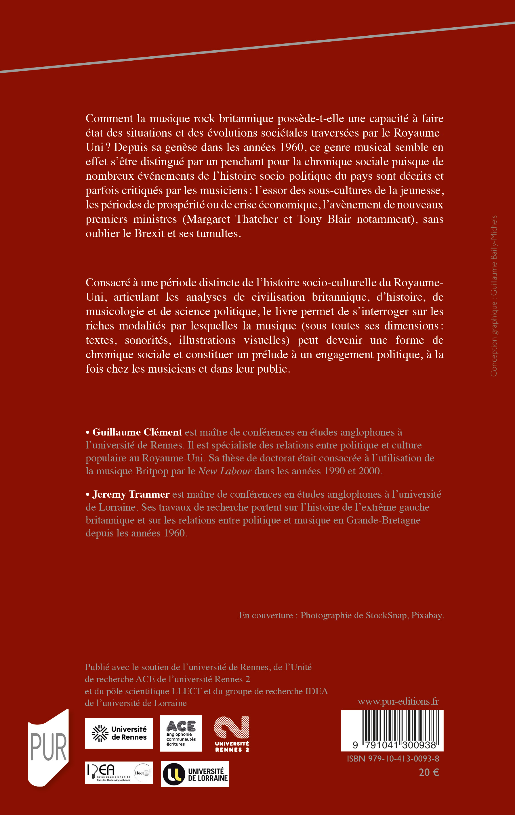 Musique rock et chronique sociale au Royaume-Uni (1963-2023) - Jérémy Tranmer, Guillaume Clément - PU RENNES