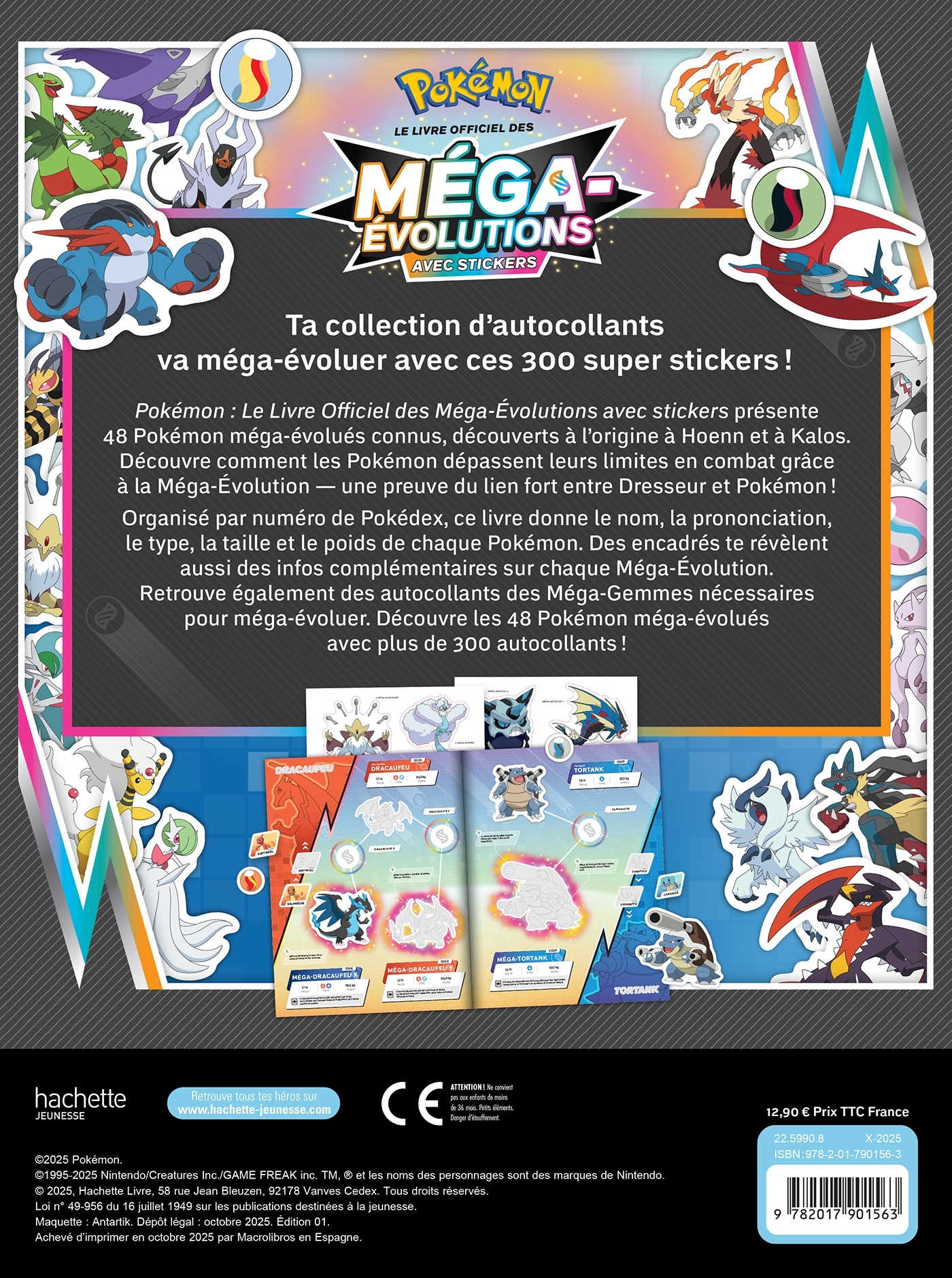 Pokémon - Pokédex en stickers Pokémon Méga-Évolution -   - HACHETTE JEUN.