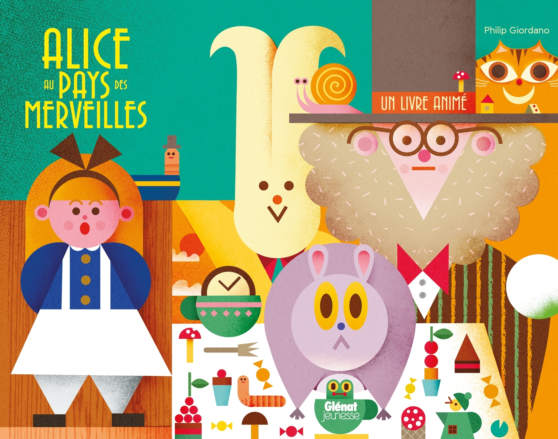 Alice au pays des merveilles - livre animé -   - GLENAT JEUNESSE