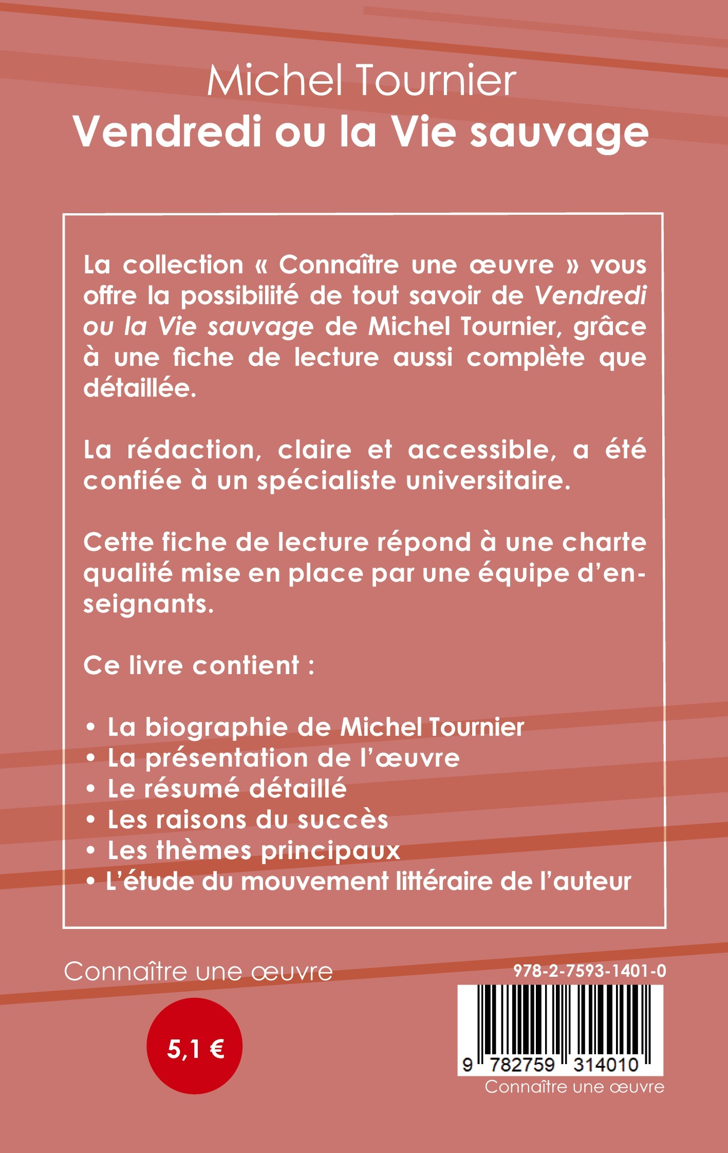 Fiche de lecture Vendredi ou la Vie sauvage de Michel Tournier (analyse littéraire de référence et résumé complet) - Michel Tournier - CENACLE