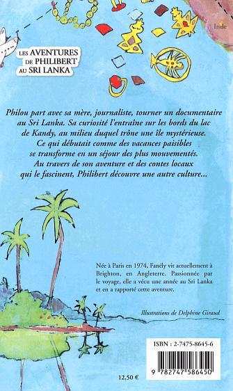 Les aventures de Philibert au Sri Lanka - Fanely Gouguet - L'HARMATTAN