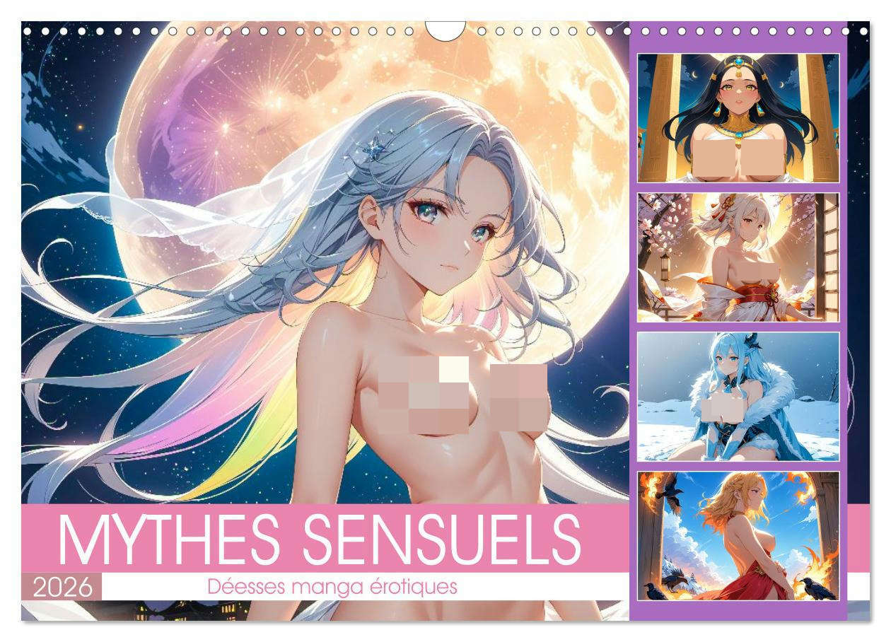 Mythes Sensuels - Déesses manga érotiques (Calendrier mural 2026 DIN A3 vertical), CALVENDO calendrier mensuel -  FOTOGRAFIE MB, MB Fotografie - CALVENDO