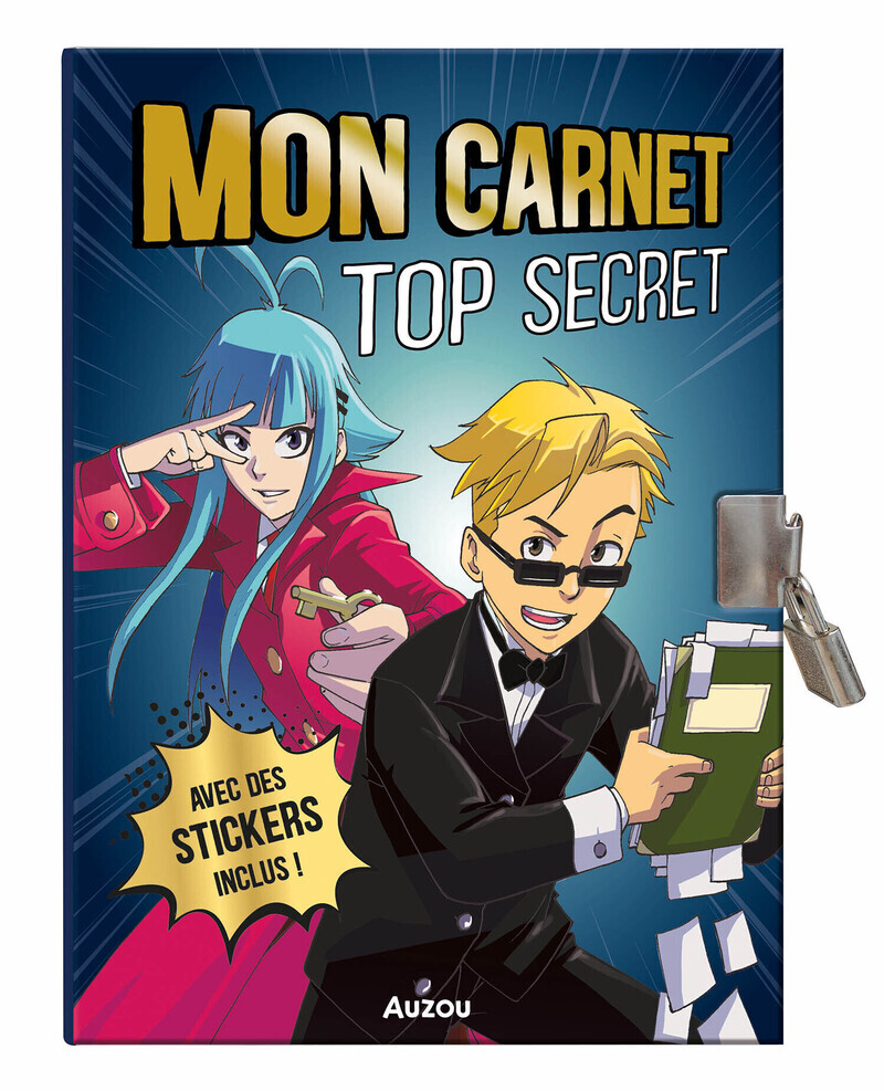 Ma papeterie créative - Mon carnet top secret - Manga - LAPEYRE GUILLAUME - AUZOU