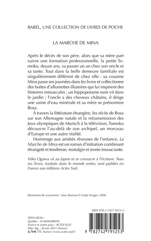 La Marche de Mina - Yôko Ogawa, Rose-Marie MAKINO-FAYOLLE - ACTES SUD